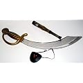 Tolles Piraten Set * 3-tlg. * bestehend aus S�bel Fernrohr und Augenklappe * Karneval Fasching
