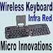 Hqrp Universal Tkb750u Wireless Infra Red Travel Keyboard For Hp Compaq Ipaq H3630 , H3700 , H3800 , H3900 Pda