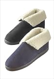 Microsuede-Lined Bootie Slippers