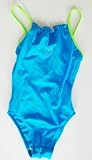 Girls 1 Pc Swimsuit with Studded Heart in Fuschia or Turq. Sizes 4-10