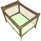 Kushies Play Pen Playard Fitted Sheet, Green