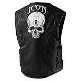 ICON MEN'S REGULATOR VEST SKULL - LEATHER - 2X-LARGE / 3X-LARGE - NEW