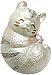 White Smiling Cat Bejeweled Trinket Box