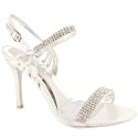 Womens Diamante High Heel Party Sandals