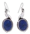 Lapis lazuli earrings, 'Royal Blue Charm'