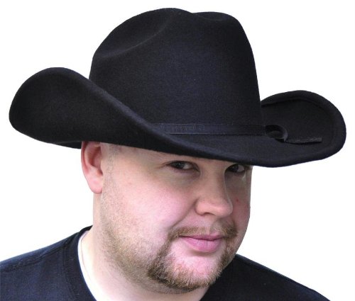 Cowboy HAT, Black FELT, Small
