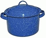Camping Blue Enamel Stock Pot 4qt