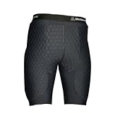 McDavid Women's Hexpad Freeride Padded Compression Short (Black, X-Large)