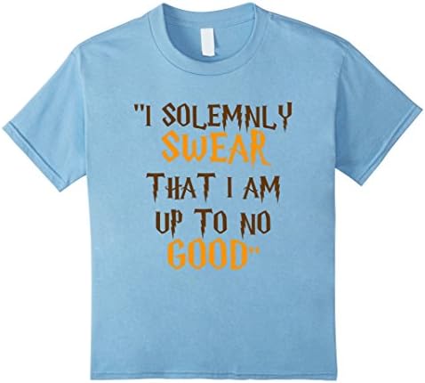 Kids I Solemnly Swear That I am Up To No Good 12 Baby Blue