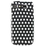 Hard Snap-on Sleeve Plastic BLACK With WHITE POLKA DOTS Design Shield Facep ....