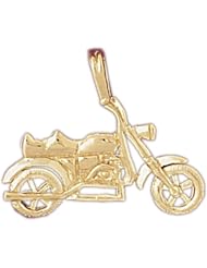 Dazzlers Solid 14k Gold Motorbike Charm Pendant Available in three colors from jewelsberry (weights: 3.4 grams only)