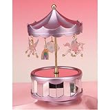 Glass Pegasus Rainbow Cloud Music Box Decoration Collectible Figurine