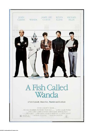 A Fish Called Wanda Poster Movie E 11x17 John Cleese Kevin Kline Jamie Lee Curtis Michael Palin