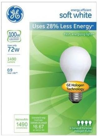 Halogen Bulb, Globe, 72 Watts by GENELE