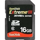 SanDisk 16GB Extreme SDHC 30MB/s High Performance Memory Card (SDSDX3-016G, ....
