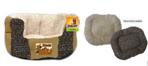 Scooby-Doo Faux Suede and Weave Design Fabric Dog Bed (Small)