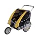 Sports : VECTOR Kinderanhänger, TÜV, Fahrradanhänger und Jogger, 2 in 1, für 1 oder 2 Kinder, 73x60x60 cm Innenraum