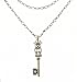 Necklace - N202 - Key Pendant with Crown ~ Antique Silver Tone