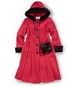 Trilogi Girls Faux-Fur Hooded Wool Coat