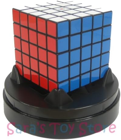 Eastsheen Black 5x5x5 Magic Rubik's Cube - with plastic dome stand