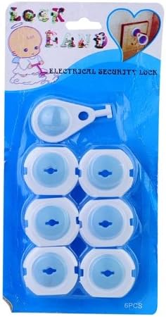 Baby Electrical Security Lock Prevent Electric Shock for Three-phase Power jack 6 Pcs