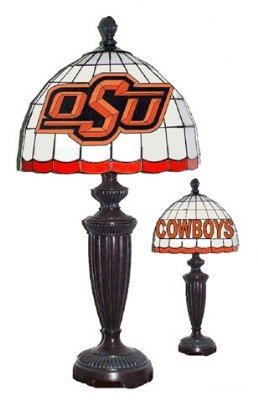 Oklahoma State Tiffany Desk Lamp