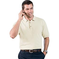 Anvil Organic 6.5 oz., 100% Ringspun Cotton Pique Sport Shirt