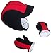 N'Ice Caps Boys Sherpa Lined Micro Fleece Racer Cap and Mitten Set