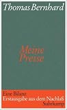 Meine Preise - Thomas Bernhard