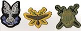 Nintendo Halo Xbox Patch - Set of 3 Hawk, Unsc, and Spartan Iron On