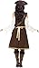 Smiffys High Seas Pirate Wench Costume, Brown