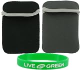Reversible Neoprene Sleeve Carrying Case for Amazon Kindle 2 Electronic Reading Device (Kindle 2 NOT included) Reversible Black / Red