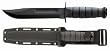 KA-BAR 1213 Black Fighting/Utility Knife, Kydex Sheath, 7 in., Plain