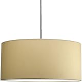 Progress Lighting P8825-01 Markor Modular Silken-Fabric Pendant Shade, Beige