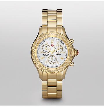 Michele Jetway Chronograph Diamond Ladies Watch MWW17A000007