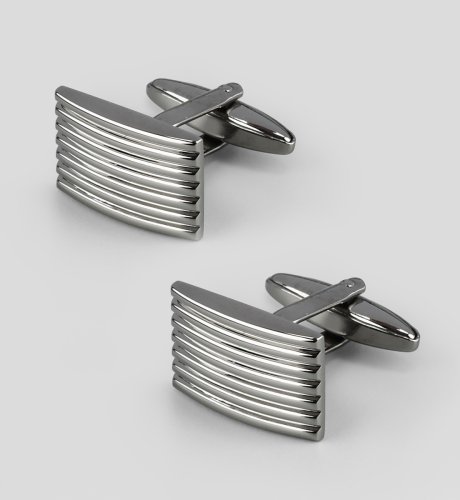 Ribbed Rectangle Cufflinks