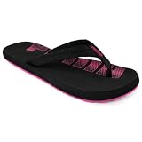 Puma Women's Epic Flip Flop,Black/Raspberry Rose,8.5 B US