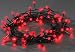 80x LED RED BERRY fairy lights, BLACK WIRE, Christmas Festive - 3691-557 - indoor/outdoor