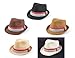 Pop Fashionwear® Summer Cool Straw Hipster Fedora Hat Colorful Band 119HF