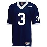 Nike Penn State Nittany Lions #3 Navy Blue Tackle Twill Football Jersey