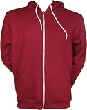 American Apparel Flex Fleece Zip Hoodie (X-Large, Cranberry) -  - super value deals