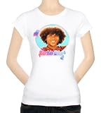 Women's: Corbin Bleu - Circle w/Hearts Specialty Products T-Shirt, XL - White