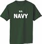 US Navy on Cotton T-Shirt - (Adult & Youth) (CLOSEOUT)