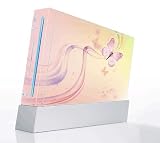 Pink Butterfly Decorative Protector Skin Decal Sticker for Nintendo Wii Console