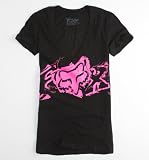 Fox Womens Altered V-neck Tee - Black X Lrg