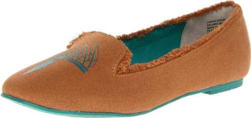 BC Footwear Women's Paint The Town Red Flat,Cognac Headdress,9.5 M US
