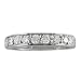 1/2 Carat Diamond Wedding Anniversary Ring in 10K White Gold (sizes 5 - 9)