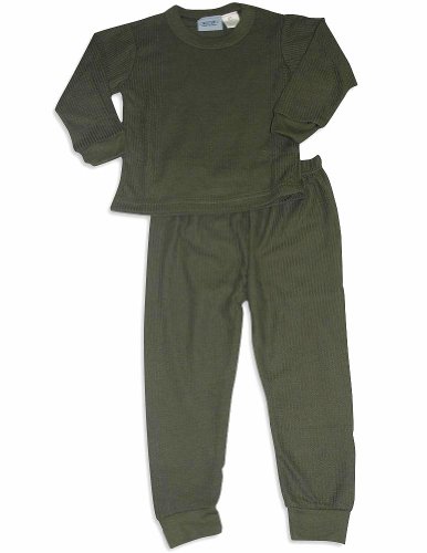 Carters Watch the Wear - Toddler Boys Long Sleeve Thermal Set, Olive (Size 2T)