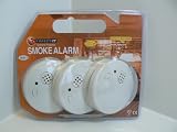 3 Pack of Battery Operated Smoke Detectors inc batteries