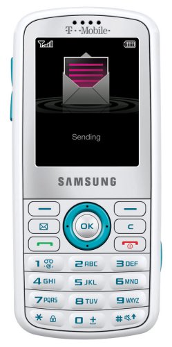 Samsung Gravity t459 Phone, White/Aqua (T-Mobile)